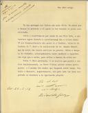 Carta de Ricardo Jorge para Manuel Teixeira Gomes