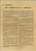 À nação ao Exército e à Armada