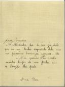 Carta de Ana Rosa Teixeira Gomes para Manuel Teixeira Gomes