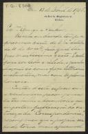 Carta de G. H. Henriques a Teófilo Braga