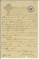 Carta de Elias Garcia para Teófilo Braga