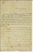Carta de Albino Augusto Fausto de Oliveira para o Ministro