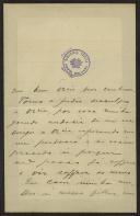 Carta de Luciano César Romero a Teófilo Braga