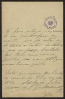 Carta de Adelaide Júlia a Teófilo Braga