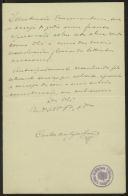 Carta de Carlos de Magalhães a Teófilo Braga