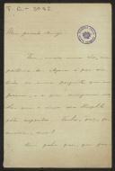 Carta de José Caldas para Teófilo Braga