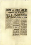 "Rumo a Cabo Verde a bordo do ""Funchal"" recorda-se a vibração e patriotismo das gentes da Província da Guiné"