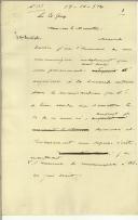 Rascunho de carta de Manuel Teixeira Gomes para Edward Grey