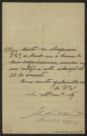 Carta de J. A. Moreira de Almeida a Teófilo Braga