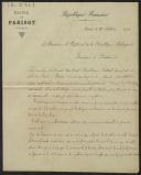 Carta de Mairie de Parisot a Teófilo Braga