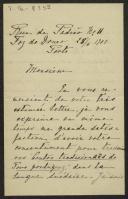 Carta de Sigrid Hemberg a Teófilo Braga