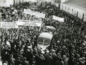 Fotografia de Américo Tomás por ocasião da visita efetuada ao distrito de Leiria, de 24 a 26 de outubro de 1964