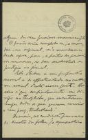Carta de José Pereira de Sampaio a Teófilo Braga