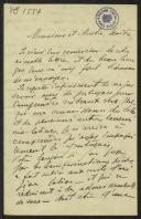 Carta de Lucile Ritzo a Teófilo Braga
