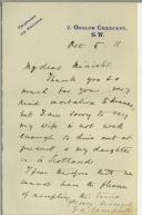 Carta de F. A. Campbell para Manuel Teixeira Gomes