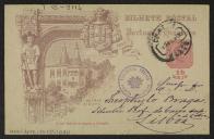 Bilhete-postal de Ambrósio Lugan a Teófilo Braga