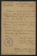 Bilhete-postal de Albano Bellino a Teófilo Braga