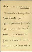 Carta de Henrique de Vasconcelos para Manuel Teixeira Gomes