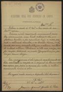 Carta de Joaquim Manuel Mendes de Passos a Teófilo Braga