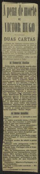 A pena de morte e Victor Hugo - Duas cartas