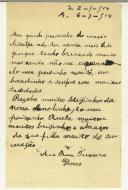 Carta de Ana Rosa Teixeira Gomes para Manuel Teixeira Gomes