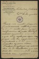 Carta de Joaquim Cardejo de Sousa Gonçalves, da Academia de Estudos Livres, a Teófilo Braga