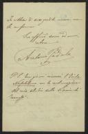 Carta de Antonio Padula a Teófilo Braga