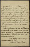 Carta de João de Oliveira Raposo a Teófilo Braga