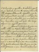 Carta de Carlos Alexandre Botelho de Vasconcelos para Sidónio Pais