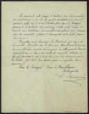 Carta de Silvain Bessière a Teófilo Braga