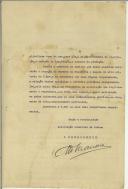 Ofício de M. Macieira (?) para Sidónio Pais