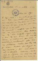 Carta de Manuel Pinheiro Chagas para Teófilo Braga