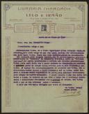 Carta da Livraria <span class="hilite">Chardron</span> a Teófilo Braga