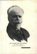 Panfleto contendo retrato de António José de Almeida.