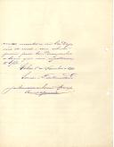 Carta de José Cândido de Sousa Araújo para [António José de Almeida].