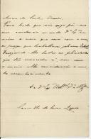 Carta de Camila de Sousa Lopes para António José de Almeida.