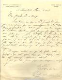 Carta de Carlos de Vasconcelos para [António José de Almeida].