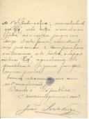 Carta de João Sério Veiga para [António José de Almeida].