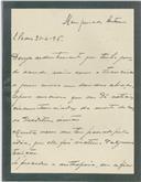 Carta de Eduardo [Pedro da Silva] para António José de Almeida