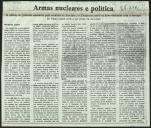 Armas nucleares e política