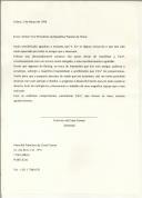 Carta de Francisco da Costa Gomes para Jiang Zemin