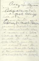 Carta de Tomás de Melo Breyner para António José de Almeida.