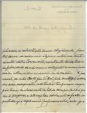 Carta de José Pereira Mendes Leal para António José de Almeida