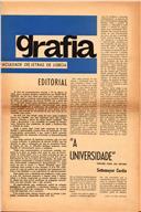 Jornal Grafia nº 3  da Comissão Pró-Associação da Faculdade de Letras da Universiade de Lisboa