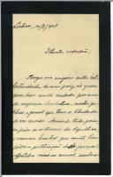 Carta de L. para António José de Almeida