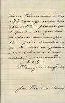 Carta de José Ferreira do Amaral para [António José de Almeida].