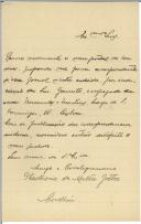 Carta de Teotónio de Malta Jotta para António José de Almeida