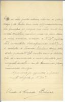 Carta de Olinda de Almeida Pinheiro para António José de Almeida.