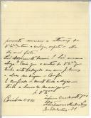 Carta de Pedro Tavares Mendes Vaz [para António José de Almeida].