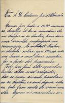 Carta de Joaquim Amendoeira da Cunha para António José de Almeida.